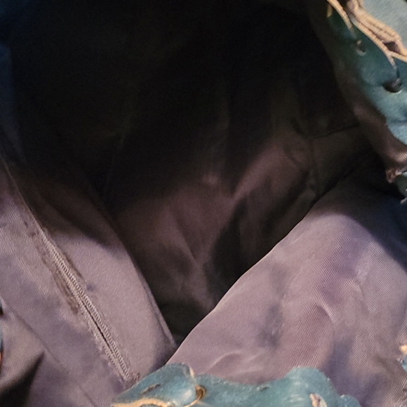 Beautiful ocean blue hobo tote bag! - Picture 4 of 4